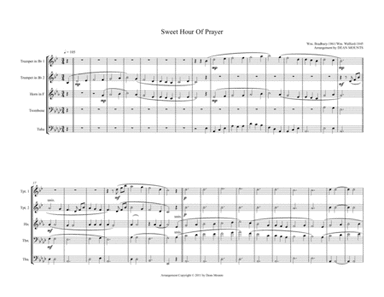 Sweet Hour Of Prayer (arr. Dean Mounts)