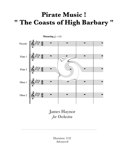 Pirate Music ! " The Coasts of High Barbary " for Orchestra (arr. James Haynor)