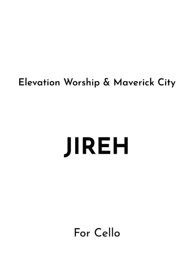 Jireh (arr. Jireh J.)