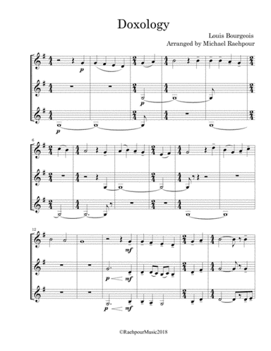 Doxology - Trumpet Trio (arr. Michael Raehpour)