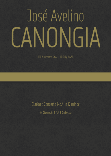 Canongia - Clarinet Concerto No.4 in D minor (arr. J.G. Cucó Barber)