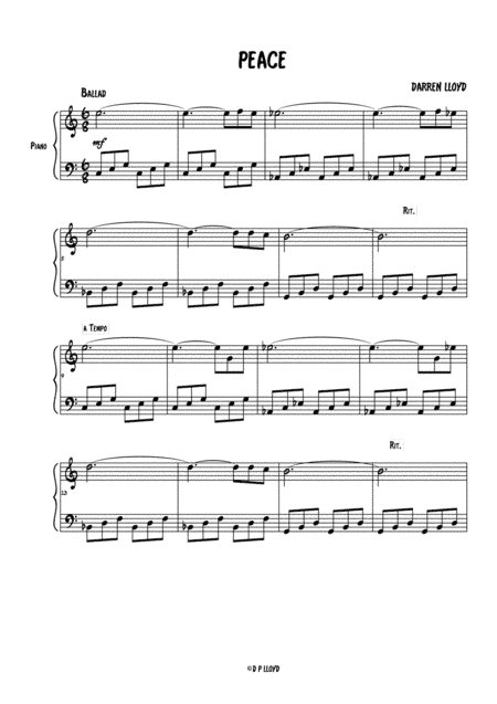 3 Easy Piano Pieces