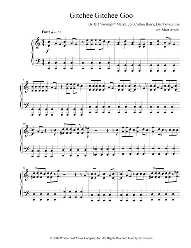Gitchee Gitchee Goo (arr. Matt Arnett)
