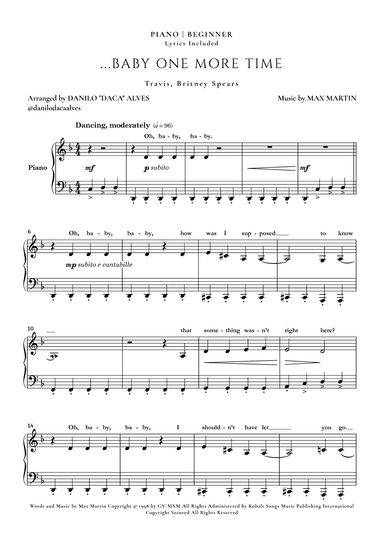 ...baby One More Time (arr. Danilo "Daca" Alves)