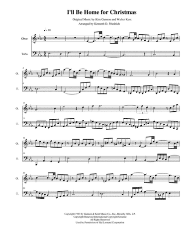 I'll Be Home For Christmas (arr. Kenneth D. Friedrich)
