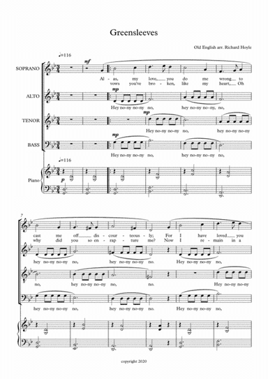 Greensleeves (arr. Richard Hoyle)