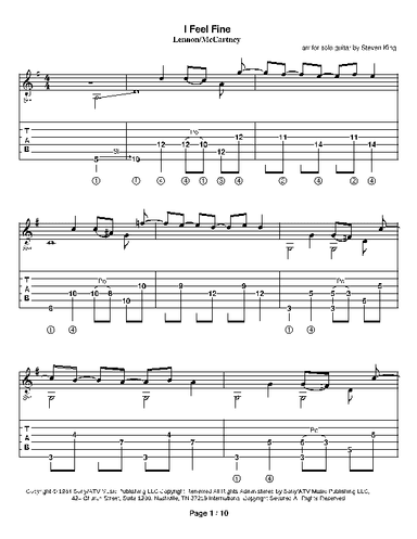 I Feel Fine (arr. Steven King)