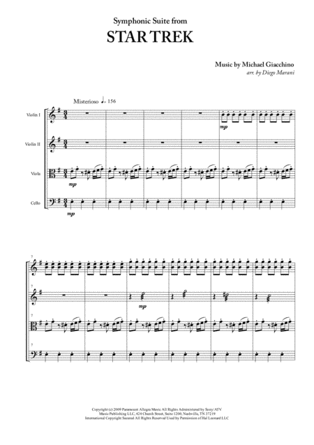 Symphonic Suite  from STAR TREK (arr. Diego Marani)