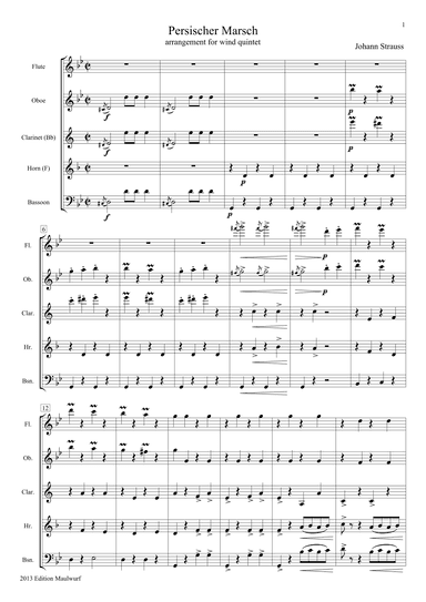 Marche Persanne (arr. Edition Maulwurf)