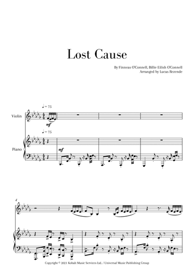 Lost Cause (arr. Lucas Rezende)