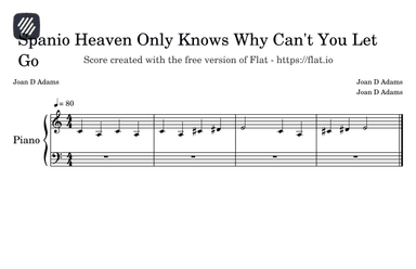 Spanio Heaven Only Knows Why Can't You Let Go?