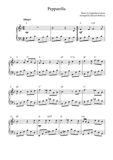 Pepparella (arr. Kaiserin Rebecca)