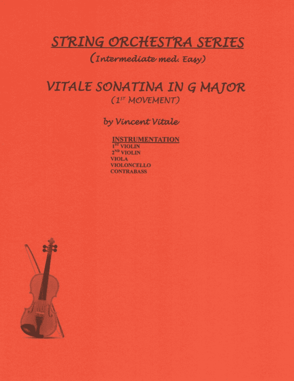 VITALE SONATINA IN G MAJOR (1st Mvt.-Intermediate med. easy)