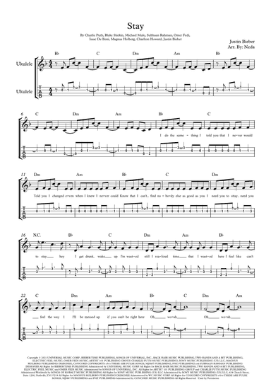 Stay (arr. Arr. MDS)