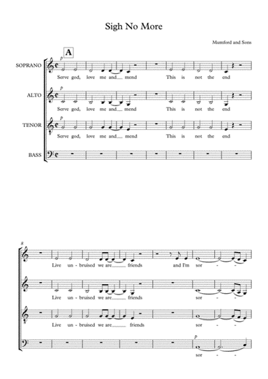 Sigh No More (arr. Erin Murphy)