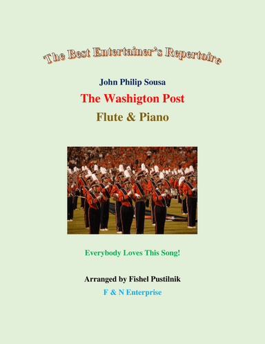 "The Washington Post"-Piano Background Track for Flute and Piano-Video (arr. Fishel Pustilnik)