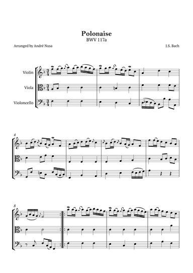 Polonaise BWV 1117a (arr. André Nusa)