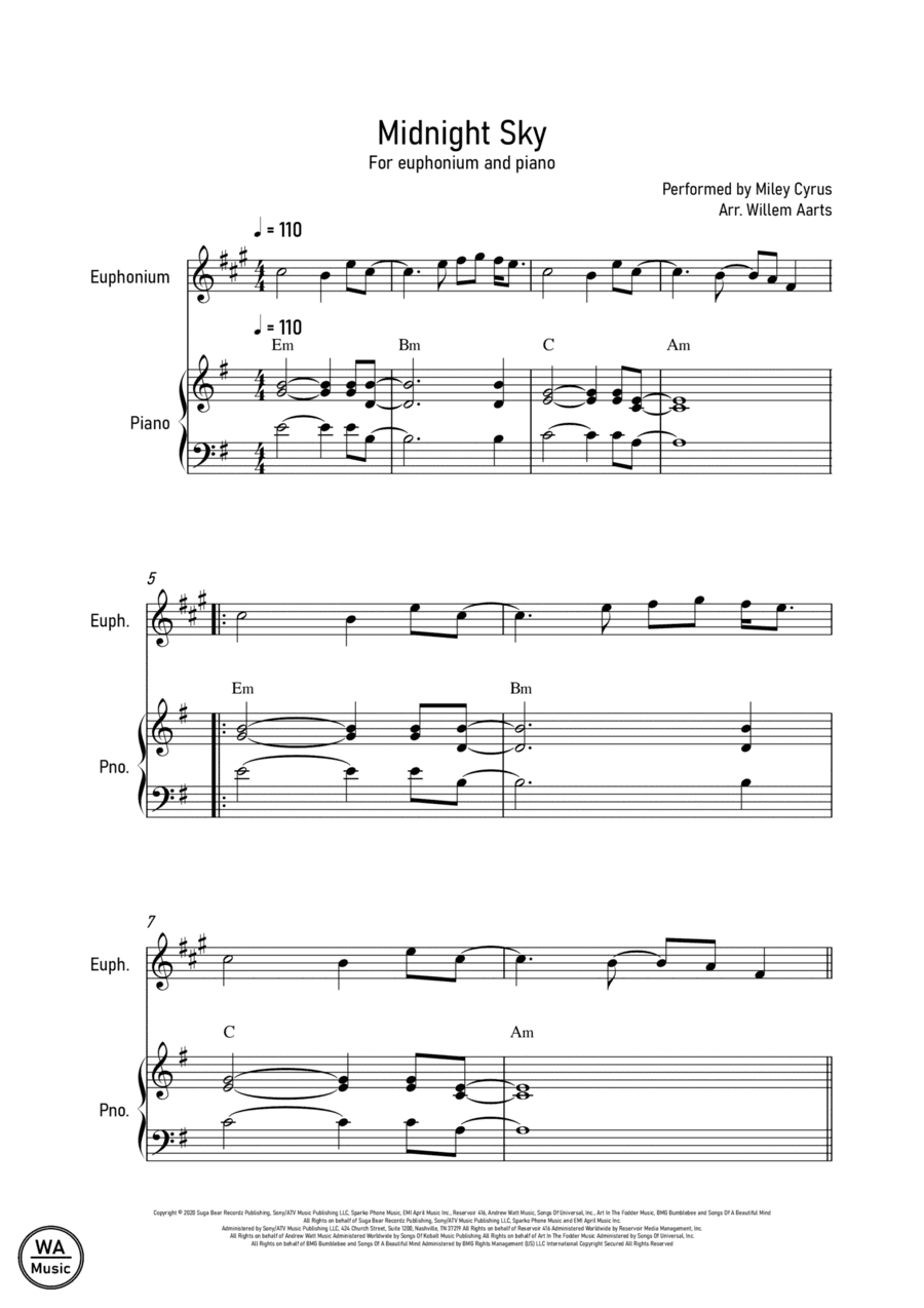 Midnight Sky (arr. Willem Aarts)