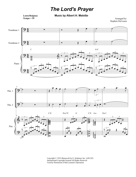 The Lord's Prayer (arr. Stephen DeCesare)