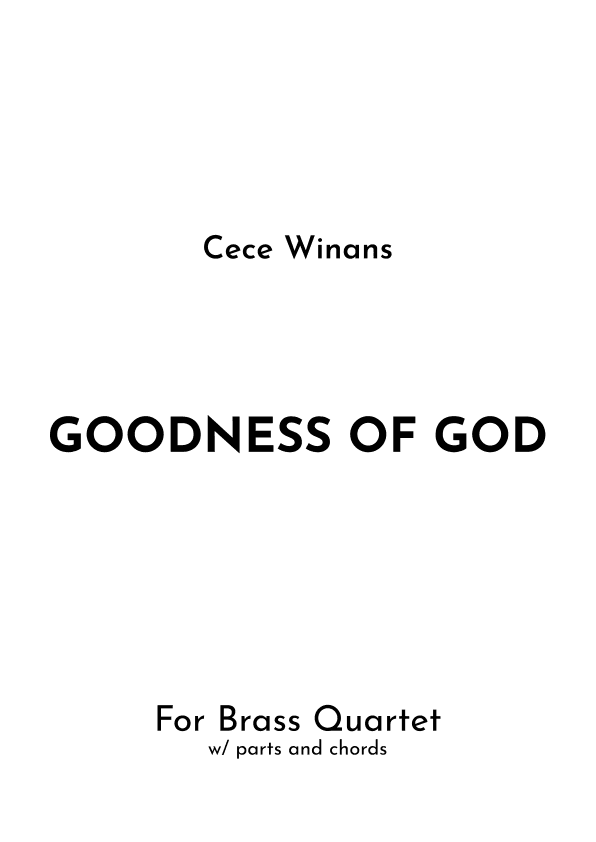 Goodness Of God (arr. Jireh J.)
