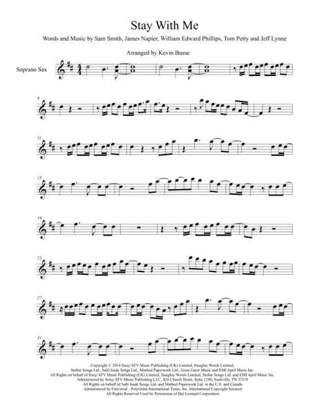 Stay With Me (arr. Kevin Busse)