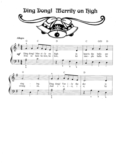 Ding Dong! Merrily on High (arr. Sandra Lynch)