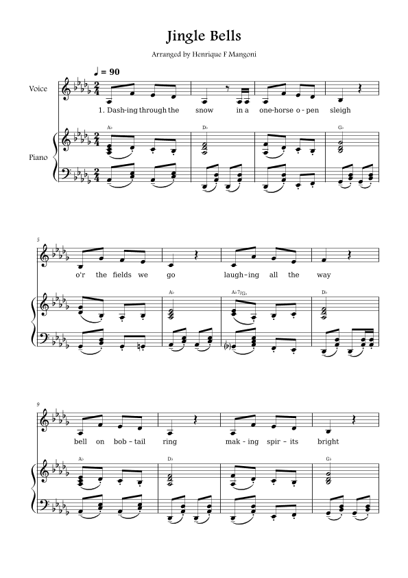 Jingle Bells (arr. Henrique F Mangoni)