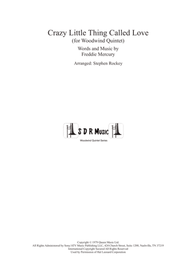 Crazy Little Thing Called Love (arr. Arranged by Stephen Rockey)