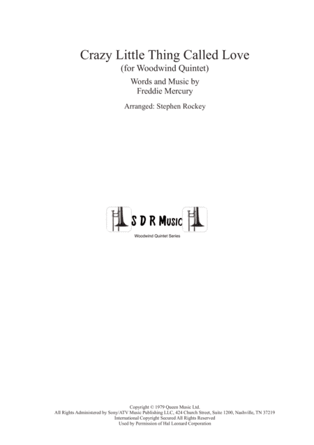 Crazy Little Thing Called Love (arr. Arranged by Stephen Rockey)
