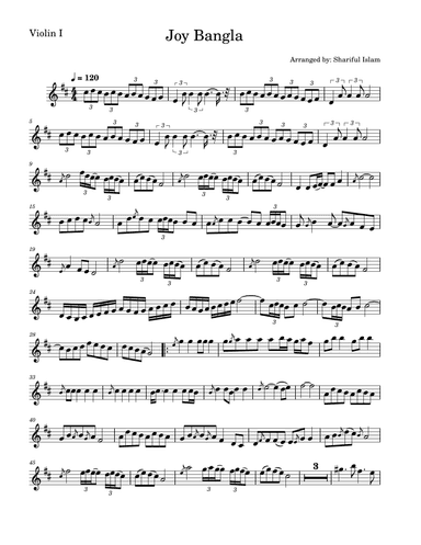 Joy Bangla (arr. SHARIFUL Islam)