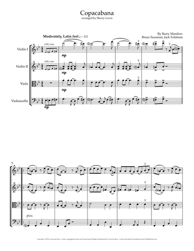 Copacabana (at The Copa) (arr. Sherry Lewis)