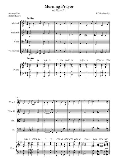 Morning Prayer (arr. Robert Lanes)