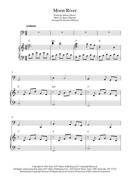 Moon River (arr. Kaiserin Rebecca)