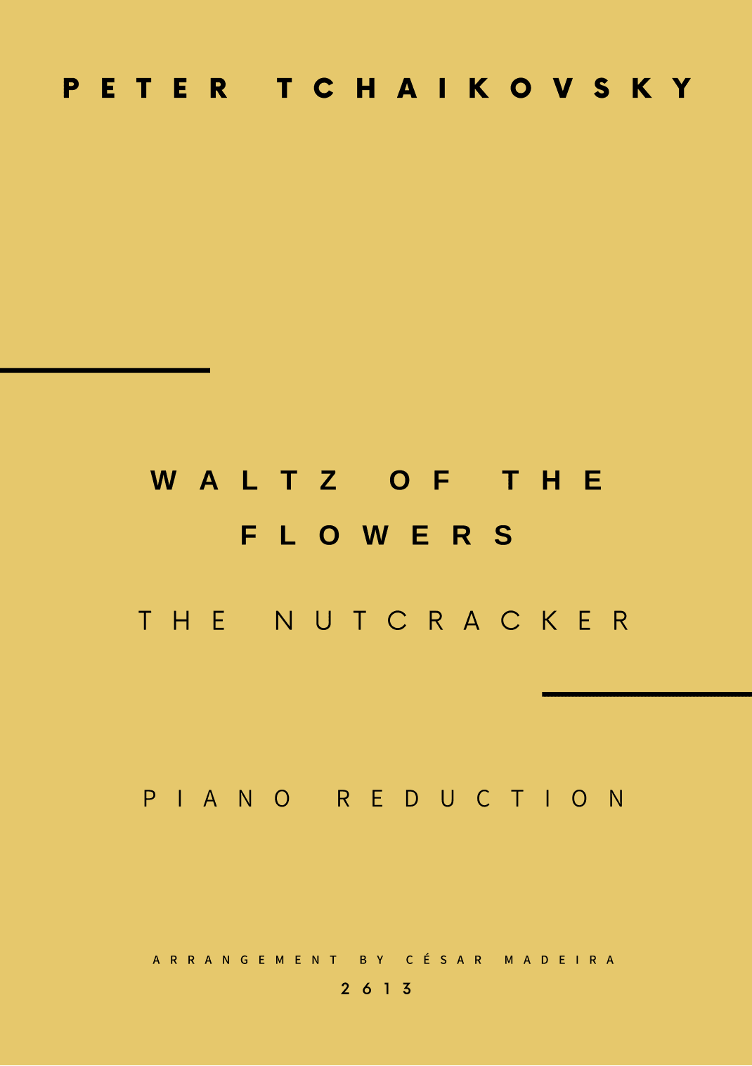 Waltz Of The Flowers - Advanced Piano (Full Score) (arr. César Madeira)