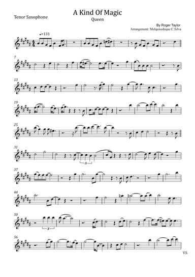 A Kind Of Magic (arr. Melquisedeque C.Silva)