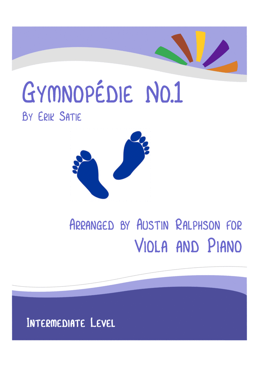 Gymnopedie No.1 - viola and piano with FREE BACKING TRACK (arr. Austin Ralphson)