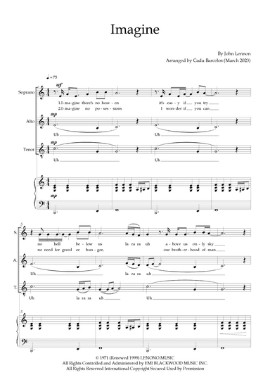 Imagine (arr. Cadu Barcelos)