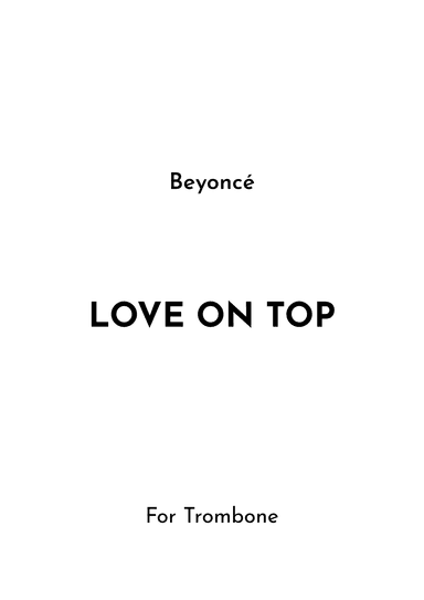Love On Top (arr. Jireh J.)