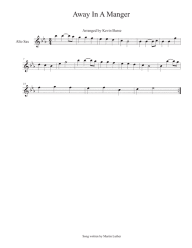 Away In A Manger - Alto Sax (arr. Kevin Busse)
