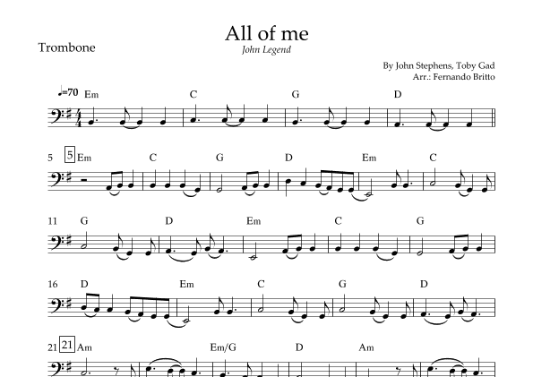 All Of Me (arr. Fernando Britto)