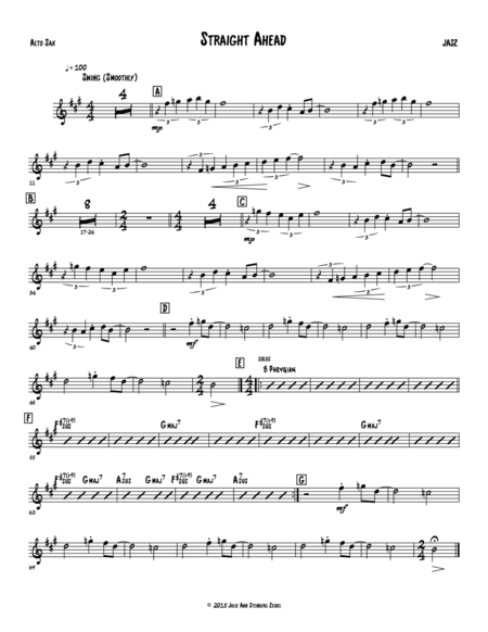 Straight Ahead -  Alto