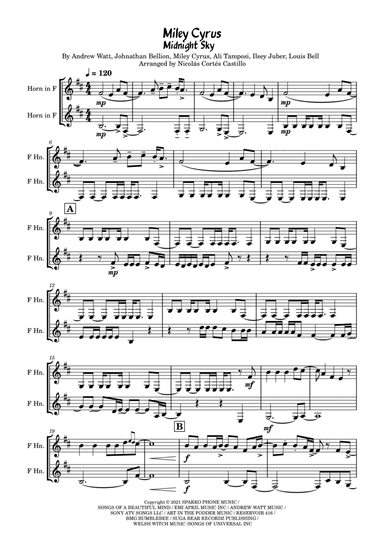 Midnight Sky (arr. Nicolás Cortés Castillo)