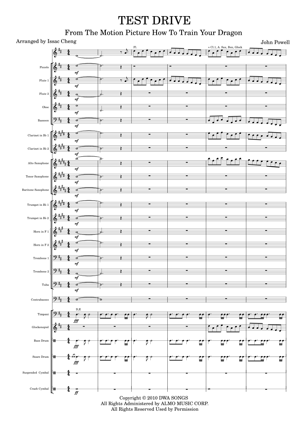 Test Drive (arr. Issac Cheng)
