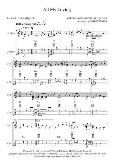 All My Loving (arr. Andrzej Falek)