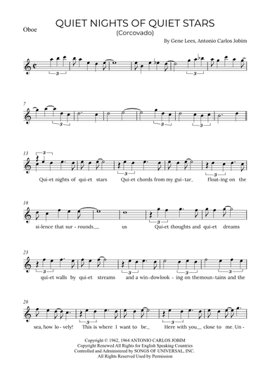Quiet Nights Of Quiet Stars (corcovado) (arr. Alex Nunes Rodrigues)