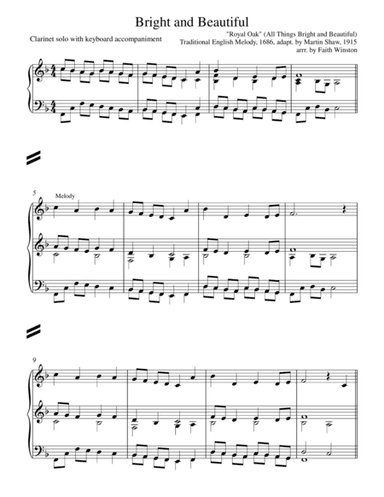 Bright and Beautiful (arr. Faith Winston)