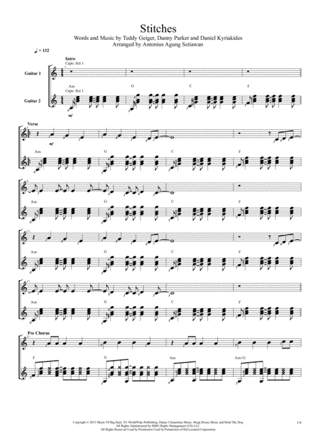 Stitches (arr. Antonius Agung Setiawan)