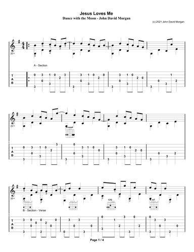 Jesus Loves Me (arr. John David Morgan)