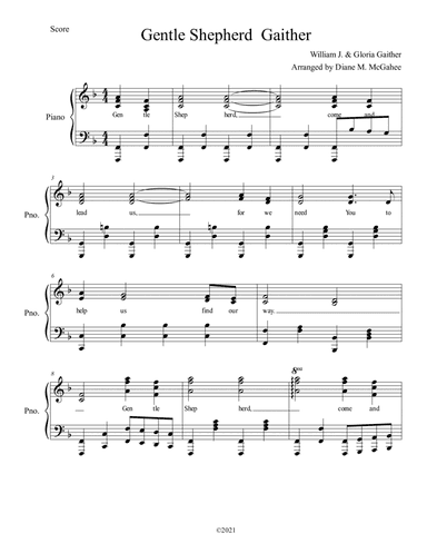 Gentle Shepherd (arr. Diane M. McGahee)
