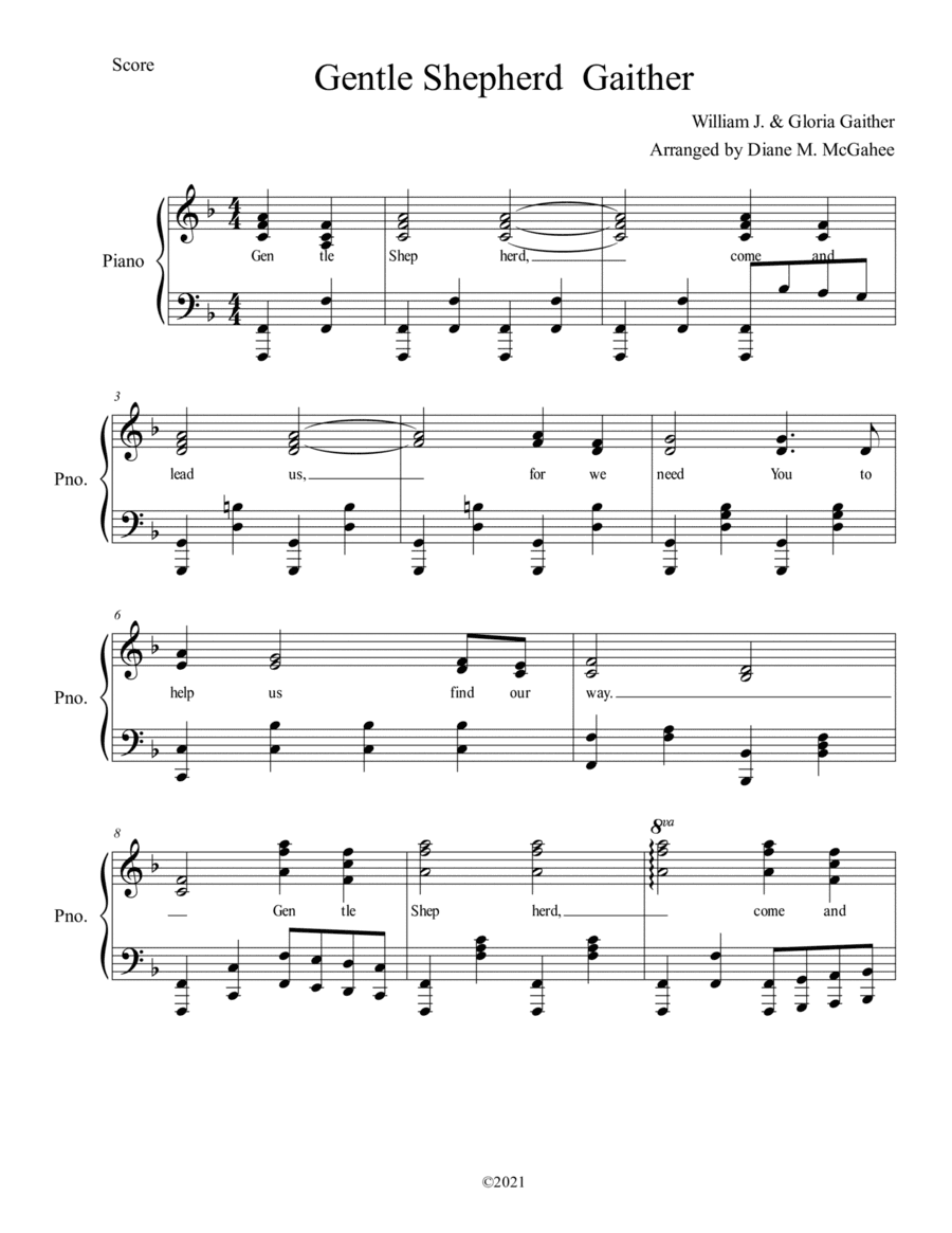 Gentle Shepherd (arr. Diane M. McGahee)